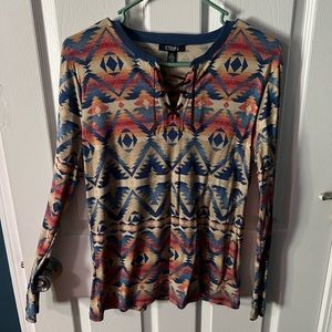 NWT Chaps Native print long sleeve shirt 😍✨